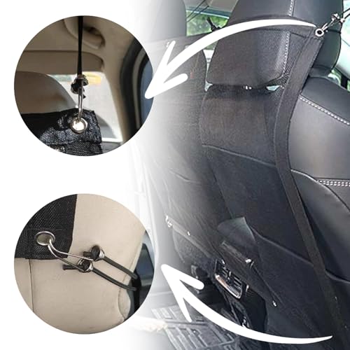 Auto Hundenetz Sicherheitsnetz,Haustierbarriere,Rücksitz Mesh Dog Car Divider Net Trennnetz zwischen Haustier & Autofahrer,Autonetz Schutznetz für SUV-Pickup und Kleinwagen 115 x 62 cm