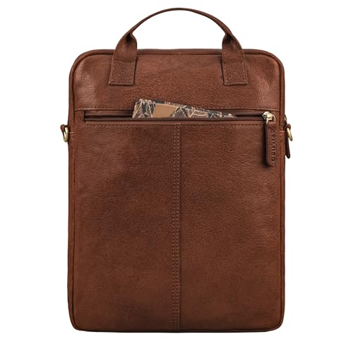 Bolso de negocios de cuero STILORD Stellan negro de la oficina al café 5