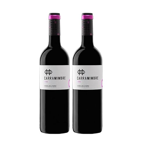 Vino Tinto Carramimbre Roble de 75 cl - D.O. Ribera del Duero - Bodegas Carramimbre (Pack de 2 botellas)