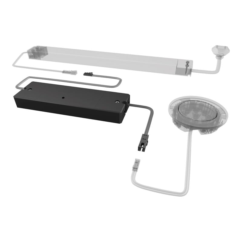 1-Kanal Funk-Schalter/Dimmer S-Mitter Basic MultiWhite² Smart, Schwarz, TRIAC, Druckknopf, Automatik