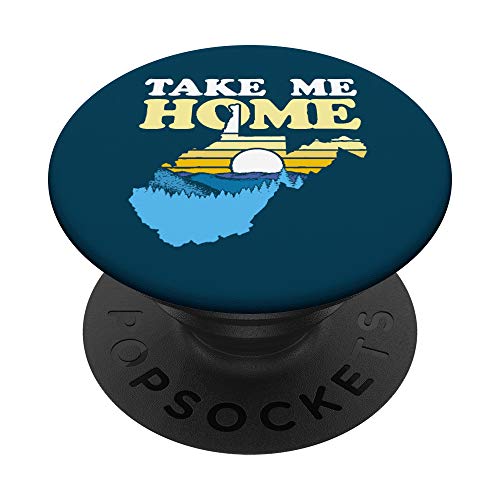 West Virginia Outdoors Take Me Home Mountains PopSockets Agarre y Soporte para Teléfonos y Tabletas
