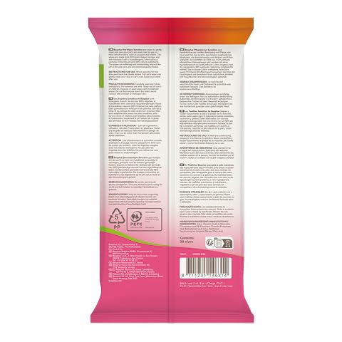 Beaphar - Pet Wipes - Sensitive Grooming Wipes for Cats & Dogs - 100% Plant-Based, Biodegradable Wipes – With Aloe vera –30 Wipes – pH neutral – Hypoallergenic - No perfume, ideal for sensitive skin - Image 3