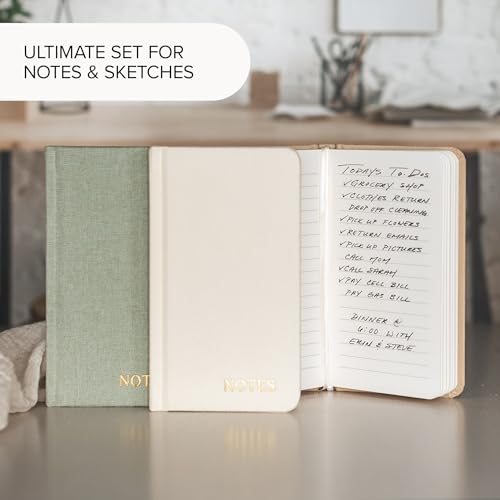 ZICOTO-Aesthetic-Linen-Pocket-Notebooks-Set-Of-3-For-Women-Men-Small-Pocket-Size-3x5-Notepads-With-Lined-Pages-Cute-Linen-Mini-Note-Pads-to-Stay-Organized-and-Boost-Productivity