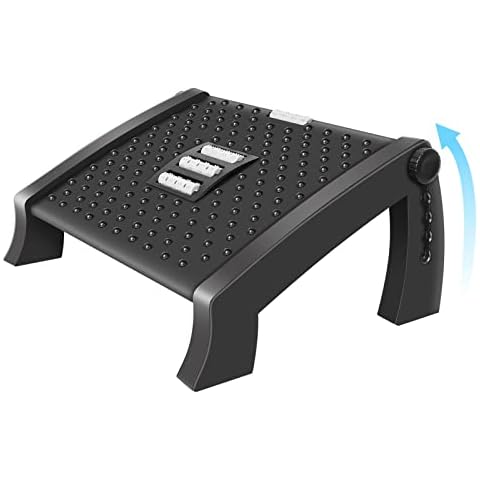 Reposapiés Ergonómico con Función de Masaje y Altura Ajustable Cover