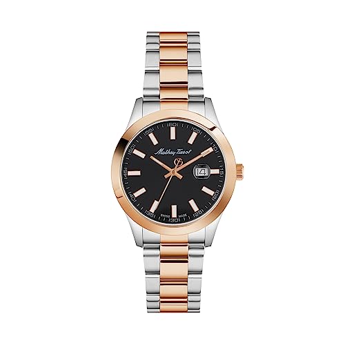 Mathey-Tissot Stainless Steel Men Black Dial Ladies Analogue Watch D450Rn_Smu