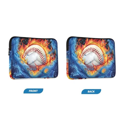 Funda para laptop 13-14 pulgadas con diseño de béisbol miniatura 2