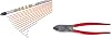 C.K T5410 Mighty Cable Rod Set, Set of 14 Pieces & 3963 Cable Cutter 210mm