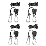 Spider Farmer 1/8'' Led Grow Light Hangers Adjustable, Rope Hangers for Plants, Grow Lights and...