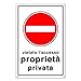 Cartello proprietà privata - Cartelli vietato l'accesso – Divieto! Non entrare! - Plastica (20x30 cm) (1 Pezzo Cartello Proprietà Privata)