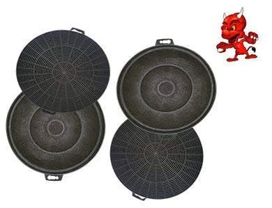 Mega set de 4 filtros de carbón activo filtro Filtro de carbón para campana Campana Zanussi zhc60136 X