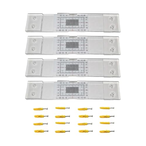Thickness Gauge 4Pcs Crack Monitoring Record, Standard Tell-Tale Crack Monitor for the Standard and Corner Tell-Tale