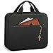 FINPAC Grande Couverture pour Bible, Sac à Main avec Fermeture Éclair et Poignée, Étui de protection pour Bible, cadeau parfait pour maman, enfants, filles, femmes, (Noir)