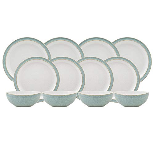 Denby Elements 12 Piece Dinner Set, Green #TOP2