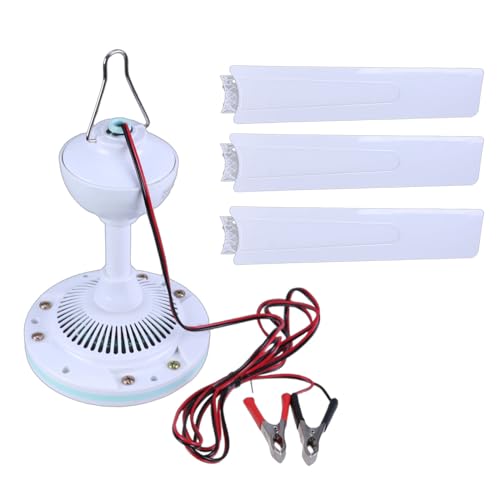 MLWSKERTY Ventilador Techo Tranquilo DC12V Fanel Techo Tranquilo Carril Campamento Ventilador Carpa para Caminatas Barbacoa Dormitorio Hogares