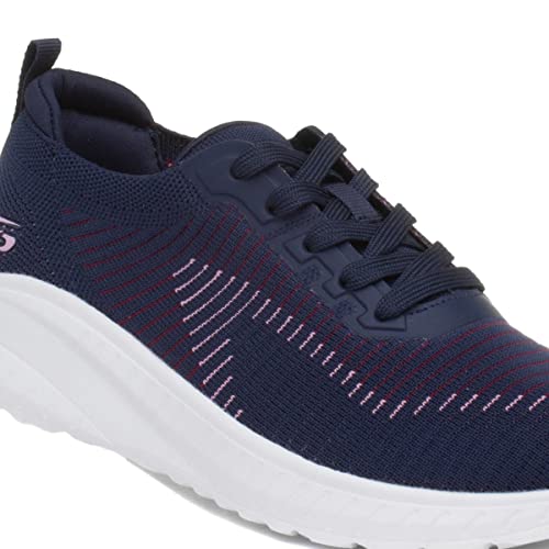 Tênis Bobs Squad Chaos-Renegade Par, Skechers, Feminino, Azul Escuro / Multicolor, 36