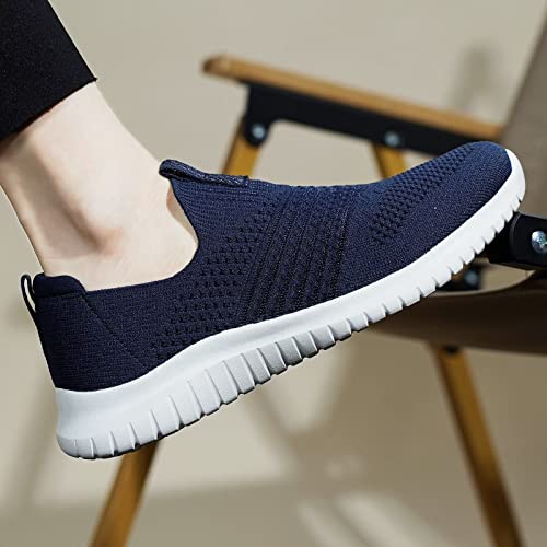 Image of TIOSEBON Women's Walking Tennis Shoes Knit Comfortable Slip on Breathable Mesh Lightweight Sneaker
