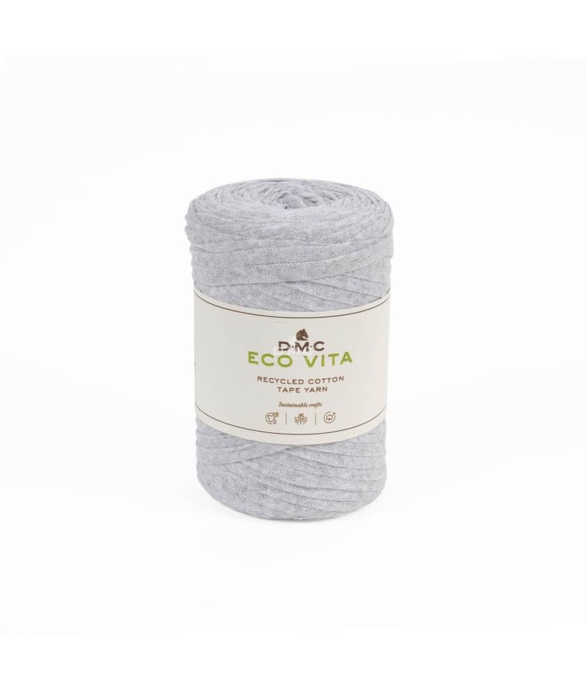 DMC Tape Yarn, Recycled Cotton Blend, Shade 12, 250g, Dark Grey