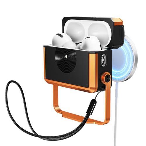 Blissfuhue Be[WXs[J[fUC AirPods Pro 3 P[X Xgbvt CX[dΉ tgLEDCg Apple AirPods Pro 3P[X 2025Np tیJo[ (IW)