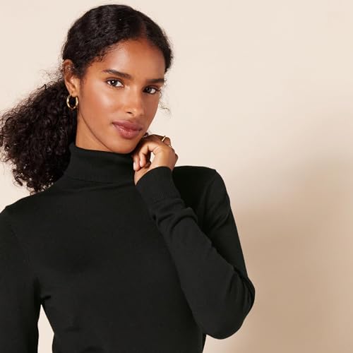 Amazon Essentials AE1896188-BK-M Women'S Classic-Fit Lightweight Long-Sleeve Turtleneck Sweater  thumb #3