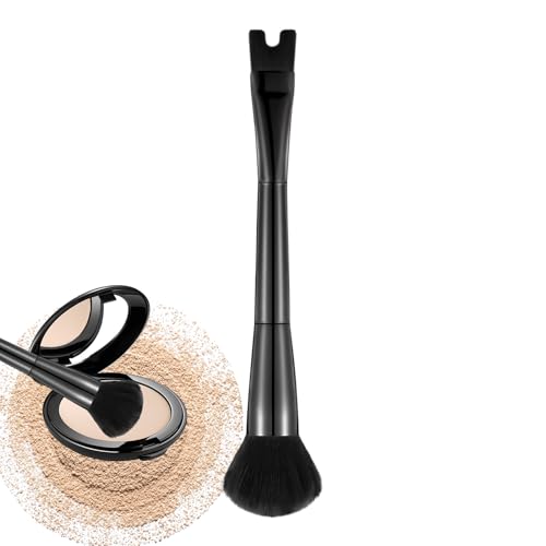 Yidueace Pincel Contorno - Pincel Doble Función Maquillaje Rostro - Herramienta Cosmética de Doble Punta en Forma de U Para Contornear y Definir Nariz