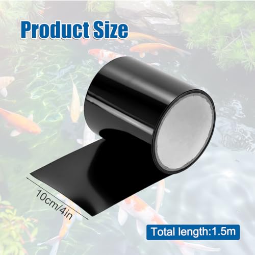 10x150 cm Teichfolien Reparaturflicken,Teichfolien-Reparaturband-Set,Wasserbeständiges Klebeband,wasserdichtes Klebeband,Pool, Zelt, Teich Reparatur Set,Reparatur Klebeband,Nahtband für Gartenteiche
