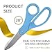 20 Inch Giant Grand Opening Scissors - Large Light Blue Scissors for Ribbon Cutting Ceremony Big Sharp Ribbon Cutting Shears for Inaugurations Business Openings and Special Events