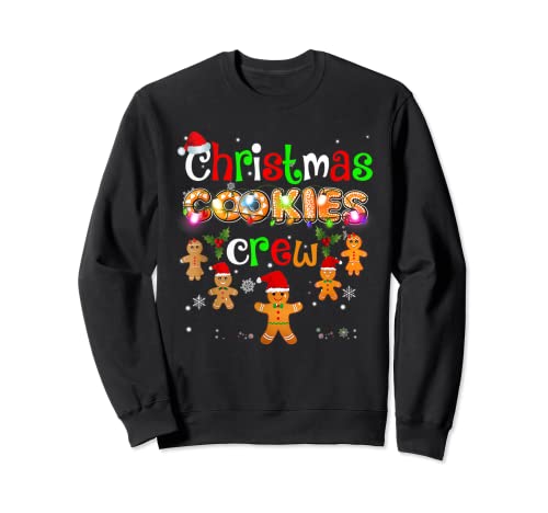 Navidad Galleta Hornear Crew Funny Pijamas Familia Navidad Lindo Sudadera