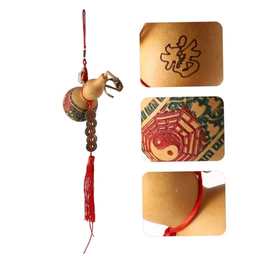 Pendentif gourde en calebasse naturelle séchée d'artisanat d'art
