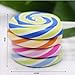 10pc Simulation Lollipop TPR Eraser with Simple Color Mixing and Few Chips Eraser-Yellow