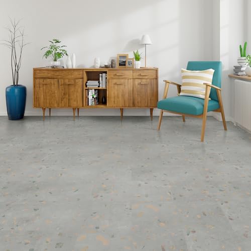 Allure Luxury Vinyl Tile Flooring, 22 Mil Wear Layer, Ultima Comfit Terrazzo 12" x 24", 6.5 mm Thick Vinyl Tiles with Click and Lock Installation, 1 Box 23.56 sqft by ALLURE - Used condition - Image 8