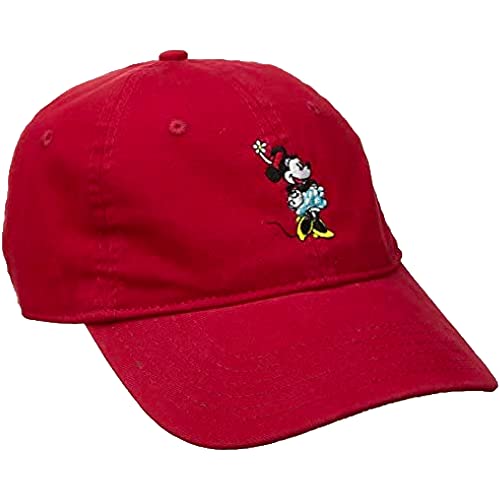 Concept One womens Minnie Mouse Baseball Cap, Red, One Size US