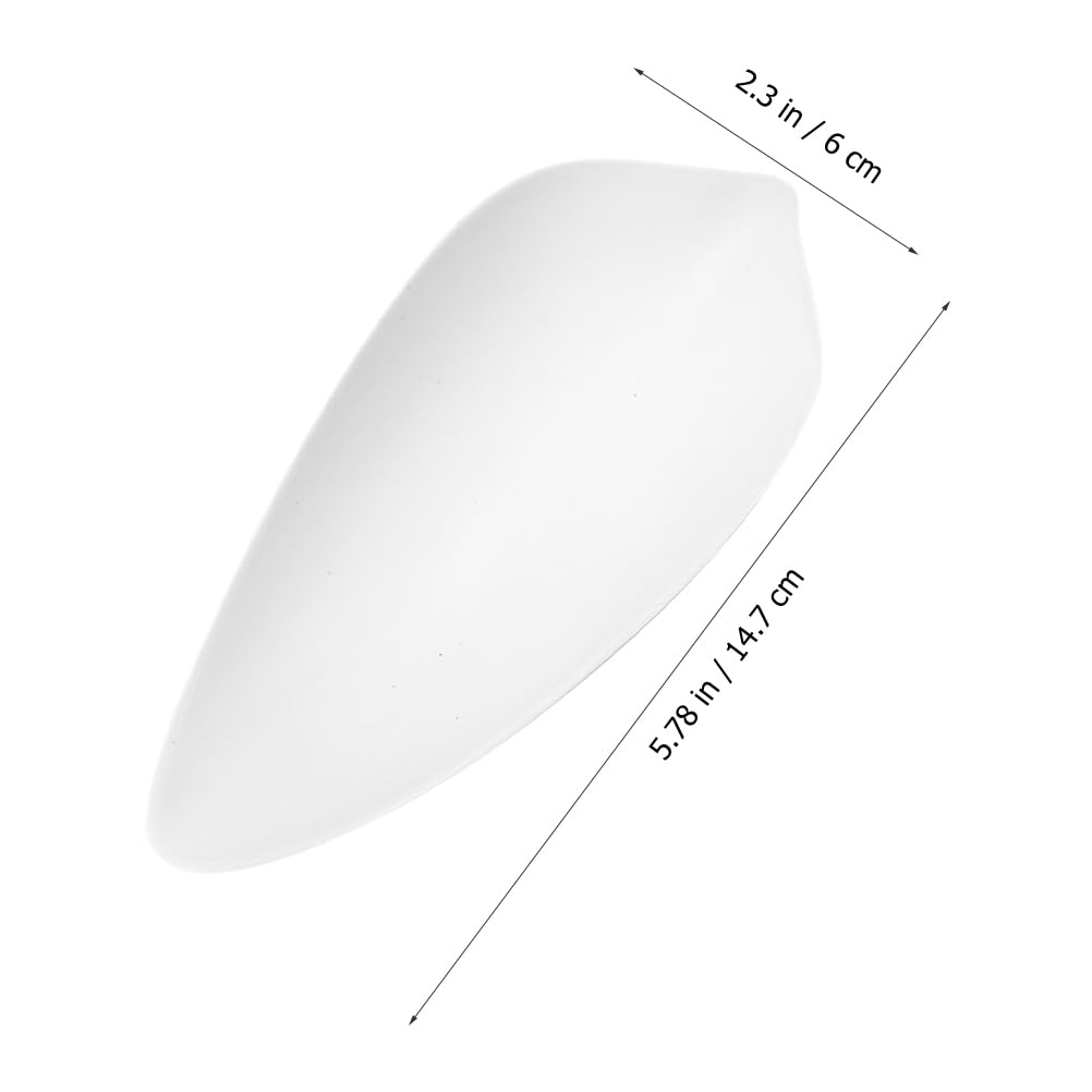 LIFKOME Tragbare Keramik Teeschaufel 5.79X2.36X1.18In Leichter Teehalter Für Losen Tee Und Teezeremonie Multifunktionaler Teelöffel Für Küche Und Teezubehör