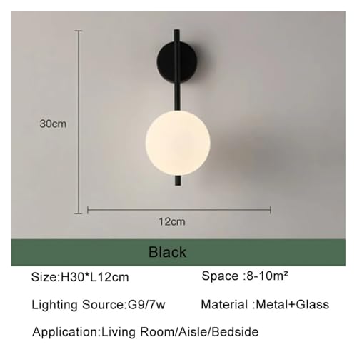 Aplique de pared LED de bola de cristal G9 para salones modernos 2