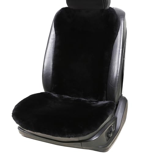 Dotesy 2 Packs Genuine Australia Sheepskin Auto Front Seat Cushion
