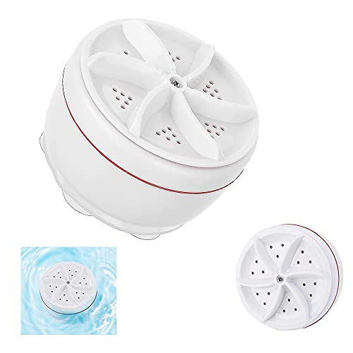 Mini Maquina Lavar Roupas no Balde Rotativo Lavadoura USB Portatil