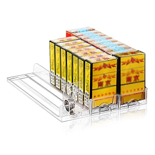 10 vassoi automatici per sigarette, espositore in acrilico trasparente con