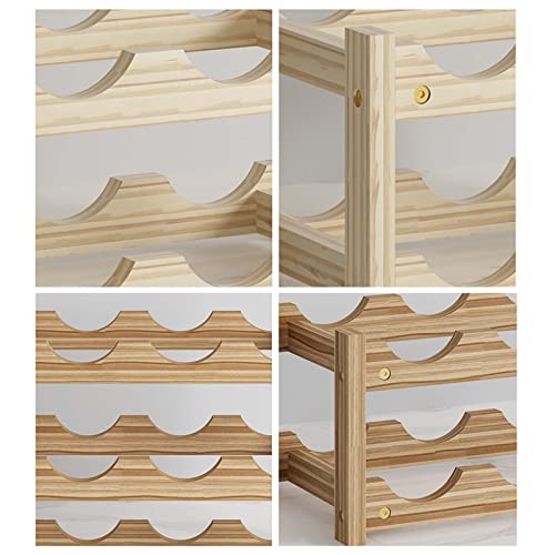 Soporte de madera para vino de 2/3/4 niveles miniatura 7