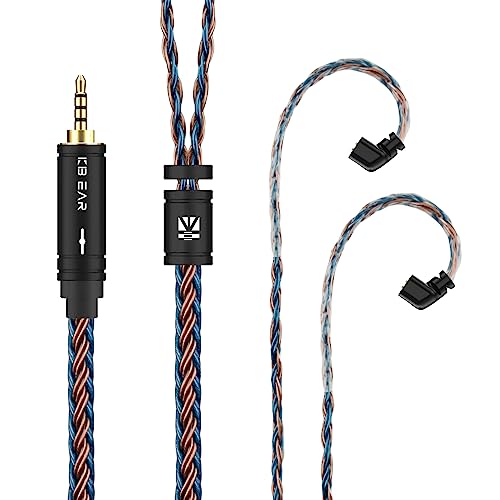 Yinyoo �C���t�H�� �P�[�u�� QDC 2.5mm KBEAR ST16 KBX4992 5N�P�������⃁�b�L 16�c �C���z�� ���P�[�u�� �o�����X �w�b�h�t�H�� �����p�P�[�u�� hi-fi�I�[�f�B�I �C�����j �A�b�v�O���[�h�P�[�u�� �i�u���E���Ɛ�