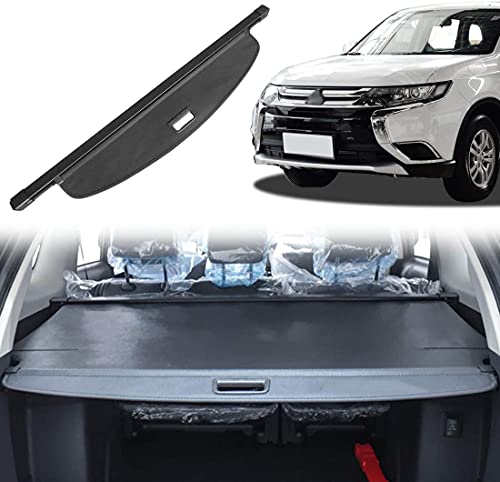 GRFIT Baule Copri Vano di Carico per Mitsubishi Outlander 2013-2018 Copertura di Protezione Copertura del Carico Copertura del Bagagliaio Estensibile Nera Avvolgibile