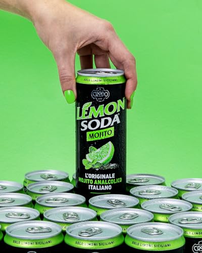 Lemonsoda | Mojito Soda, 24 Lattine da 33 cl, L'Originale Mojito Analcolico Italiano, Gusto di Menta Fresca e Lime - Immagine 3
