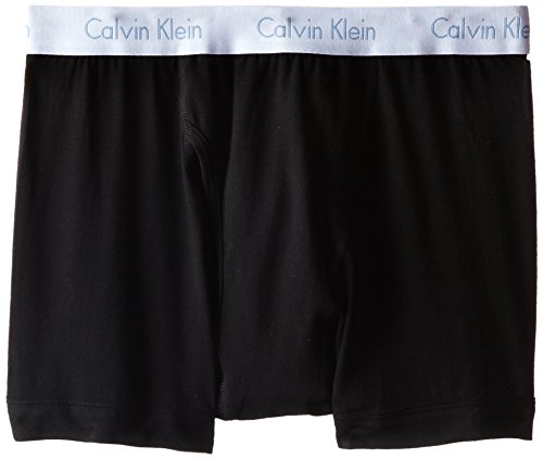 Calvin Klein Men's Flexible Fit Boxer Brief, Black, L (36&quot-38&quot)