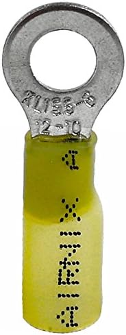 100piezas de conectores de alambre de 100terminales eléctricos termorretráctil Kit, impermeable Automotive Marine Set, anillo pala "Tenedores"