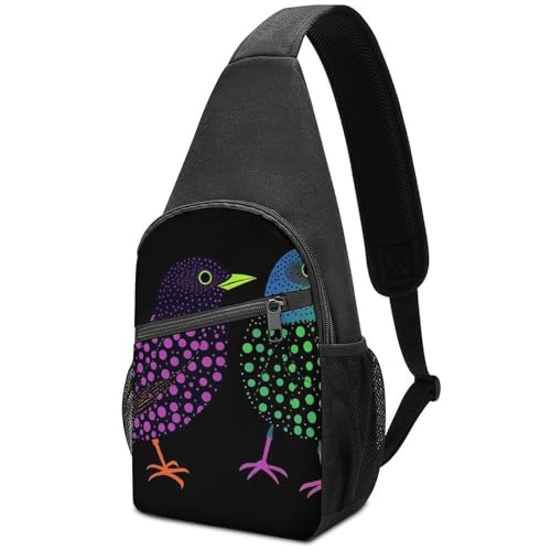 Mochila tipo bandolera deportiva para día Animal Shapes miniatura 1