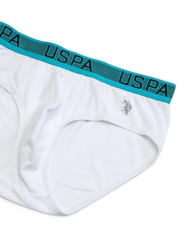 Image of U.S. Polo ASSN. Mens OEB04 Solid Cotton Spandex Underwear Briefs - Pack of 1
