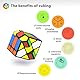 Vdealen Irregular Zauberwürfel Speed Cube Zauberwürfel Original, Glatte Magic Cube für und Fortgeschrittene, Festival Geschenk für Kinder Teenager Kindergeparty(Fisher Cube)