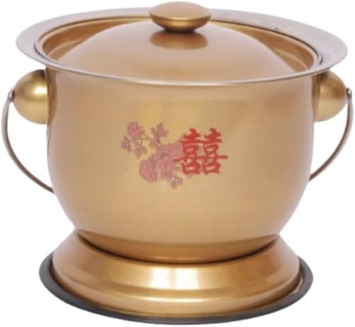AOBOPO 鉄製の小さな痰壺、女性用エナメル尿バケツ、大人用小便器、消臭家庭用夜間用バケツ、高齢者用寝室用小便器