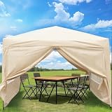 ISE Tonnelle Pliante 3x3, Tonnelle de Jardin Exterieur 3x3, Barnum Pliant 3x3M Professionnel avec Rideaux, Tente Pliante 3x3M avec 3 Hauteur Réglable, Tonnelles de Camping Résistant Protection UV50+ - 7