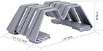 Support de support pour ordinateur portable double vertical réglable - Appui 2 Dispositifs 6061 aluminium, universel pour tous les ordinateurs portables - Design de mode, largeur réglable, antidérapante & Motifs brevetés résistants aux rayures
