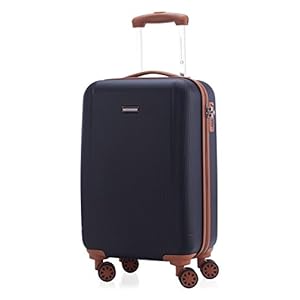 HAUPTSTADTKOFFER – Wannsee – Bagages Cabine à Main Valise Rigide, TSA, 58 cm, 37 liter, Bleu foncé