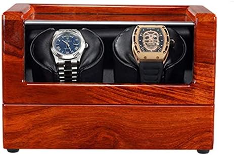 Watch Shaker Watch Winder for Automatic Watches Watch Winder Box Brazilian Rosewood Soft Flexible Watch Pillow Extremely Silent Motor